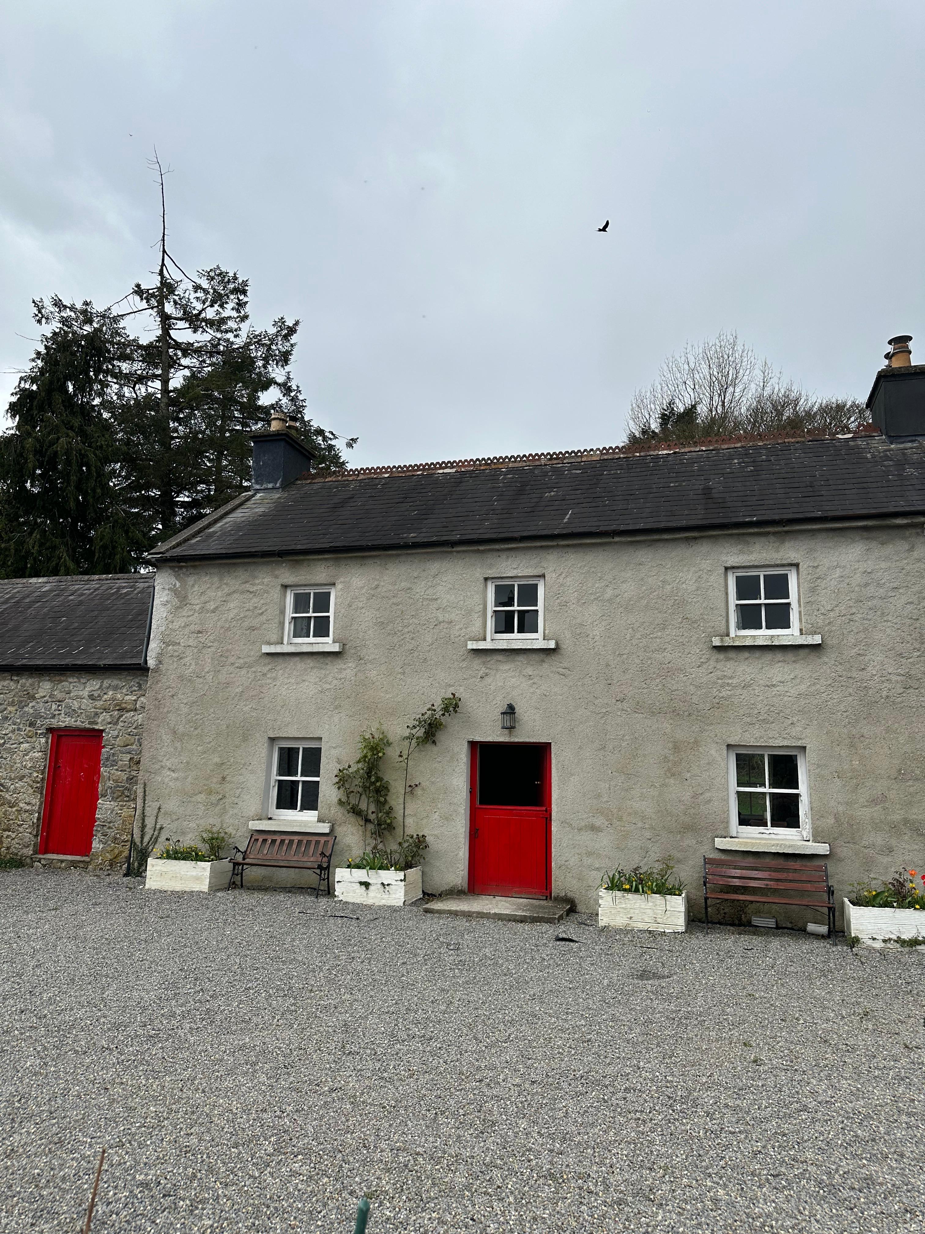 The Little Red Door Cottage, Loughnavalley Cottages, Exterior March 2026, Self Catering Houses Ireland
